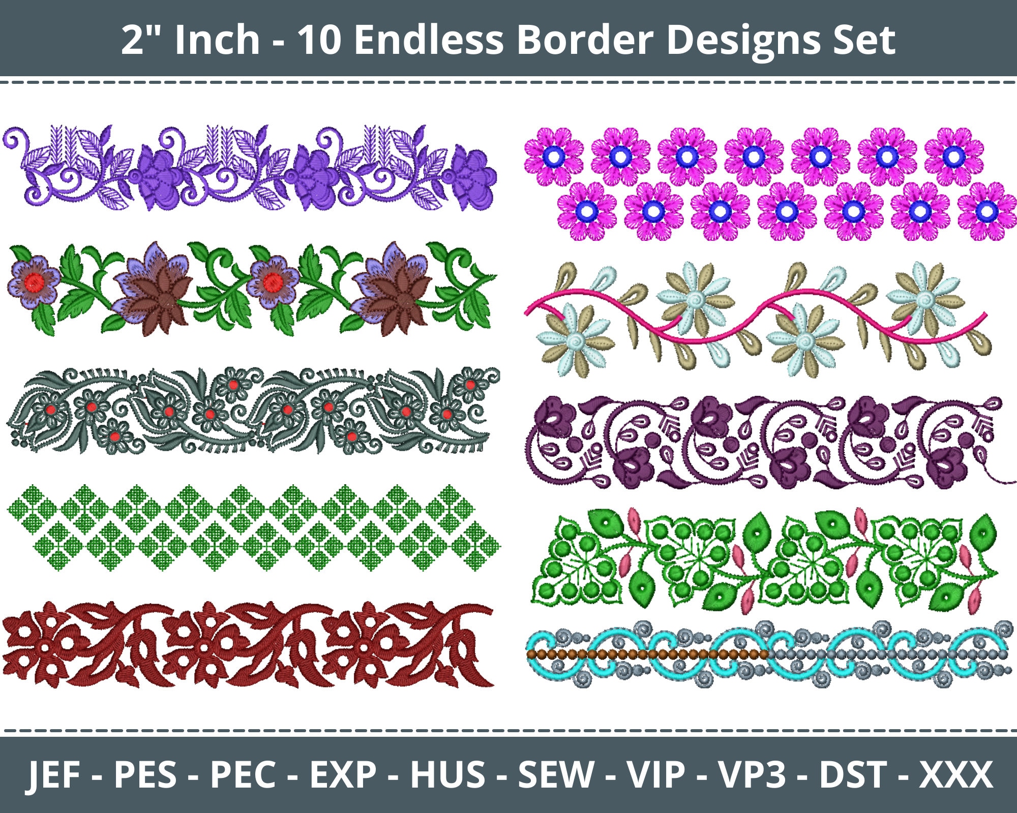 ワ*ン様 2000s border layered design long te ワ*ン様 2000s border layered design long te Designs Decorative