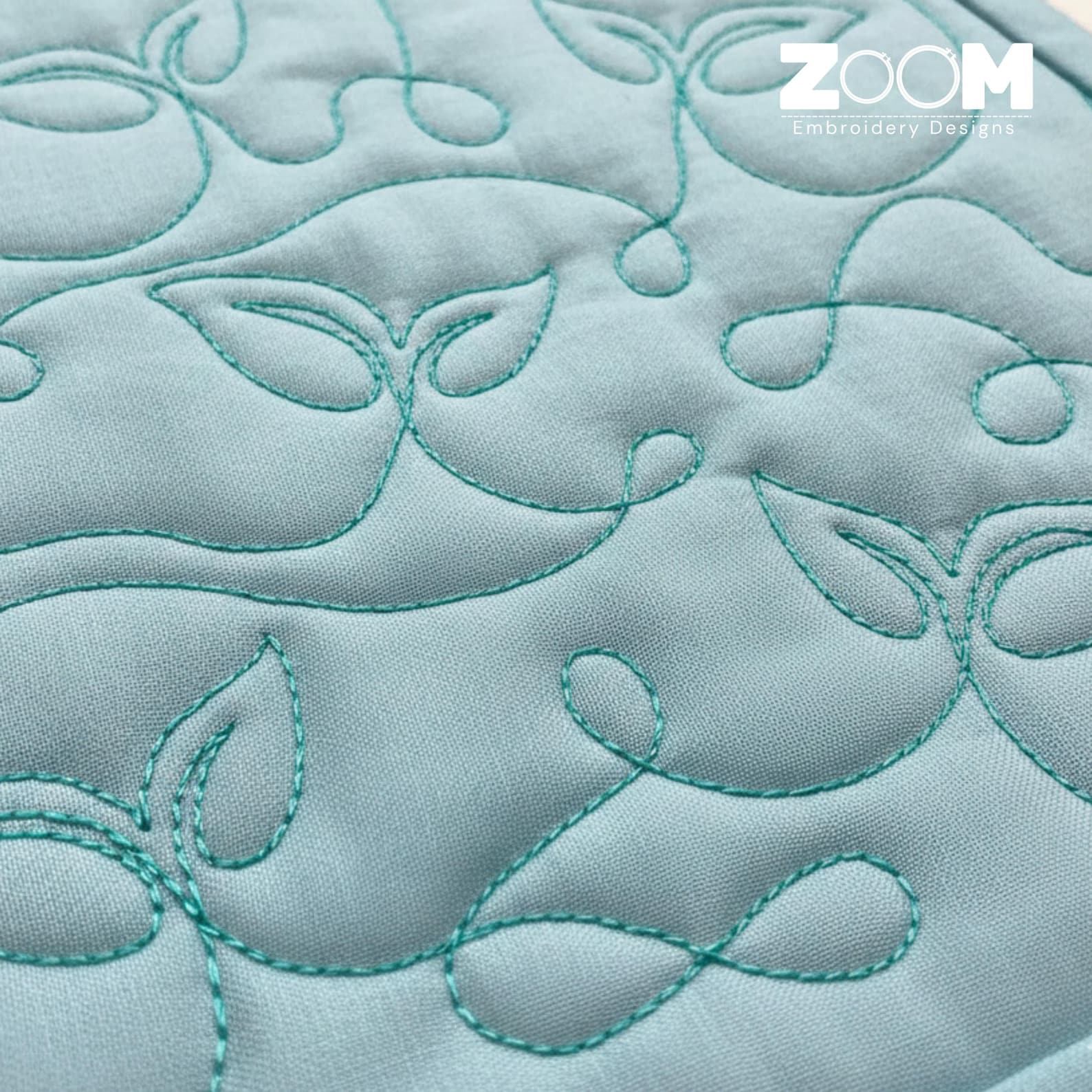 Leaf Edge to Edge Quilting Design | Continuous Line Quilt Block | 20 ...