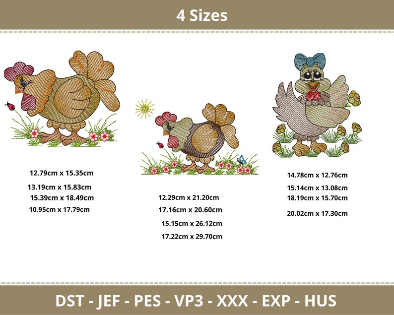 Embroidery Design Machine Embroidery Pattern 8 Types 4 Etsy