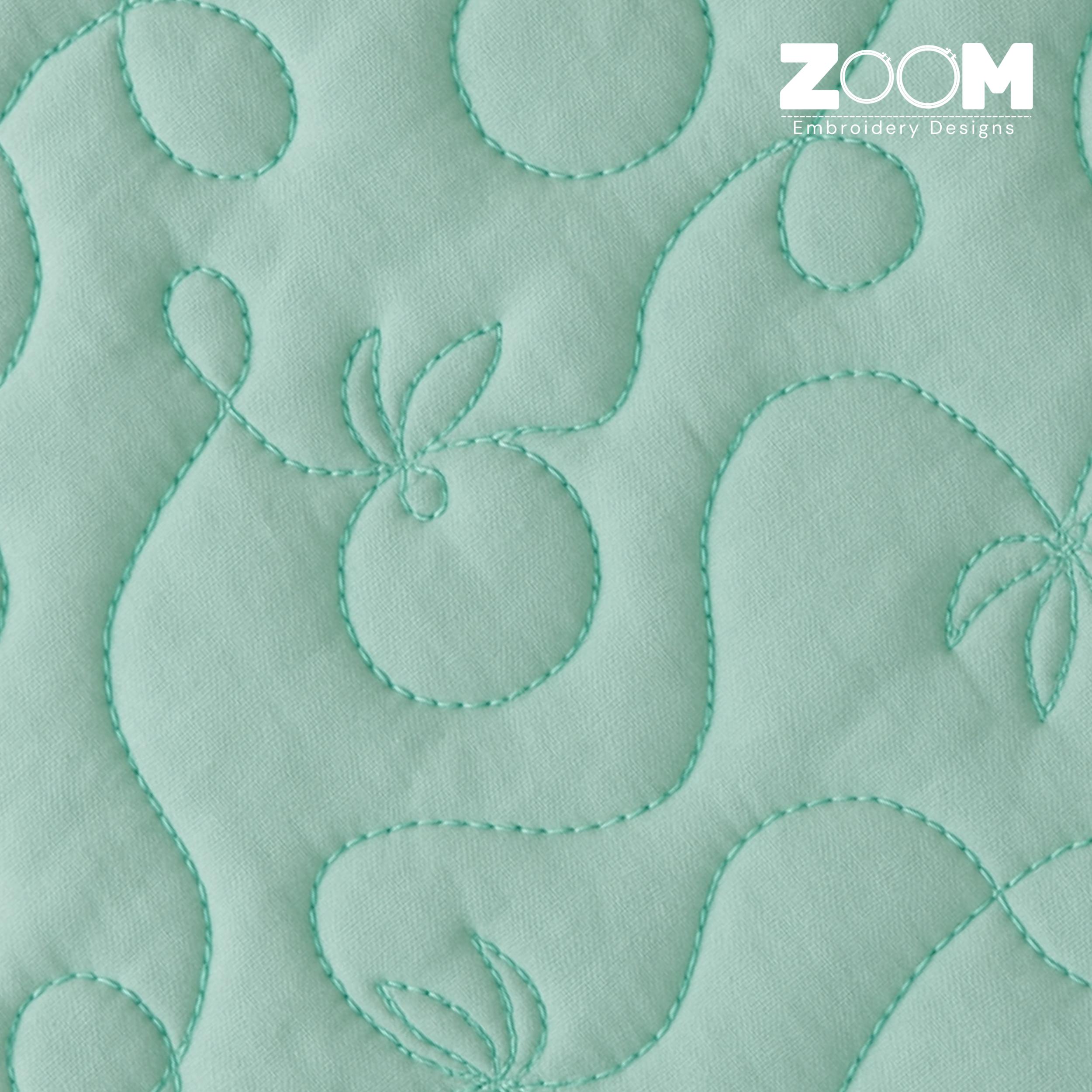 Onion Edge to Edge Quilting Design | Continuous Line Vegetable Quilt ...