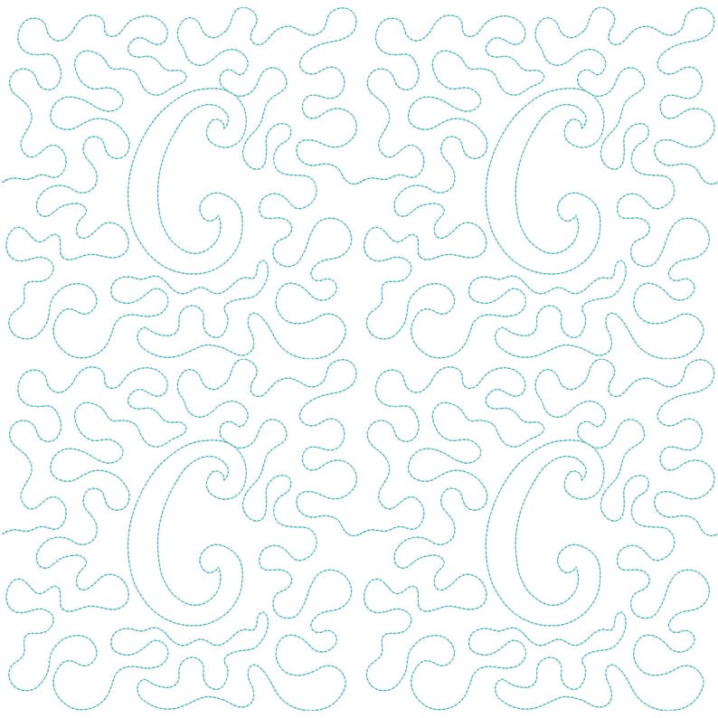 Letter C E2E Quilt Block Embroidery Design, Alphabet Quilting Pattern ...