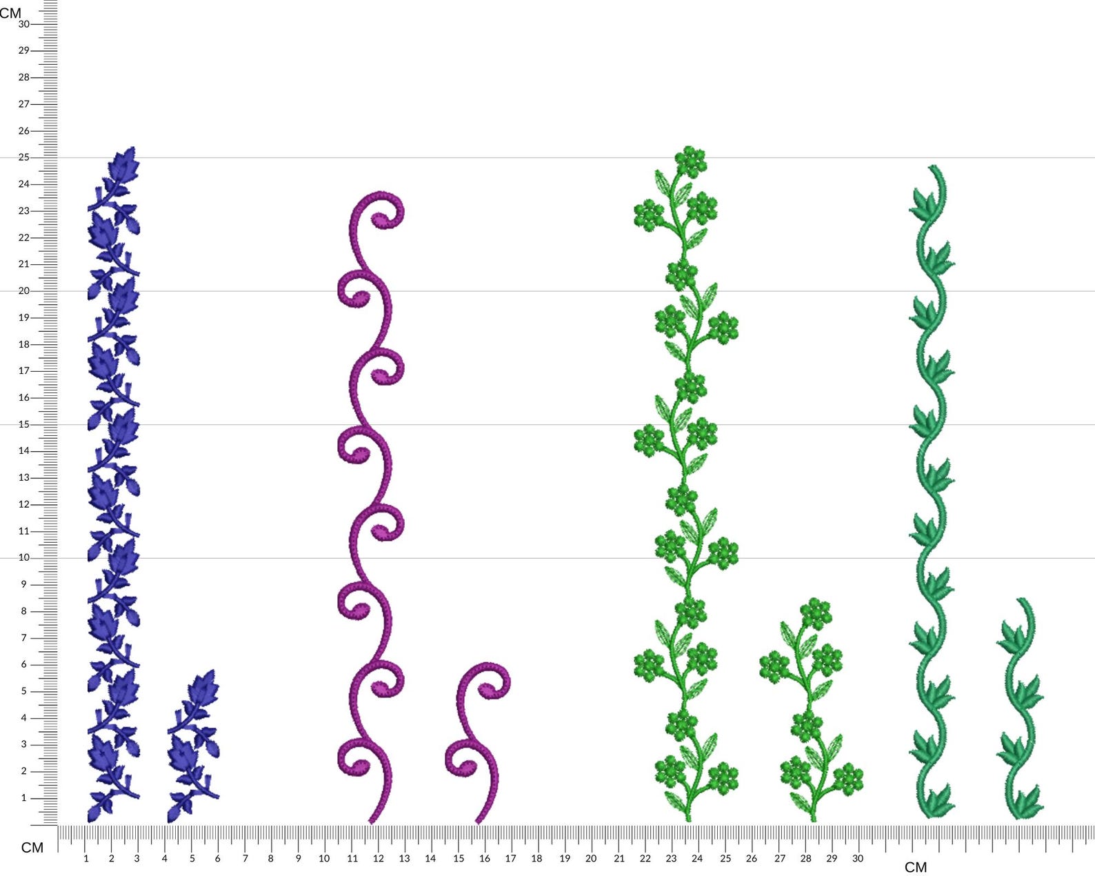Borderline Pattern Project Beautiful Endless Borderline Embroidery Design Set is Perfect for ...