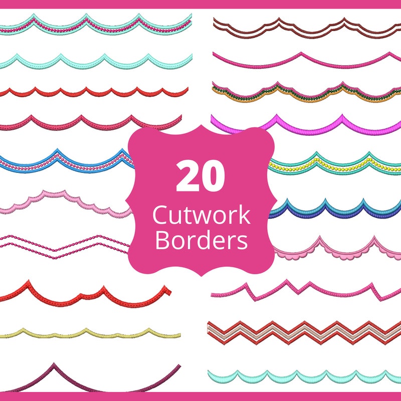Embroidery Border Cutwork - Etsy