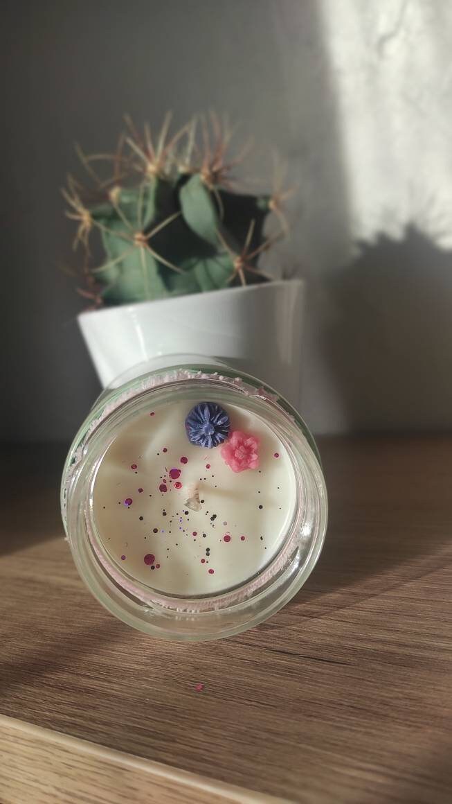 Bougie Parfumée Senteur Mûre Myrtille , Naturelle et Éco Responsable