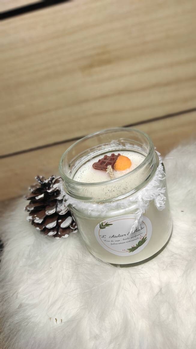 Bougie Parfumée Senteur Orangettes , Naturelle Éco Responsable