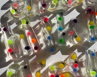 Custom Resin Alphabet Letters: Sensory Bin Educational Toy