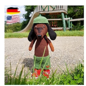 Crochet pattern &gt; Ruhrpott Dachshund &lt; 5 patterns in one!