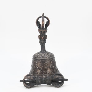 Tibetan Ritual Bell Dorje set Vajra Ghanta Drilbu Meditation sound Healing Handmade Yoga metals Chakra balancing Spiritual Buddhism Nepal