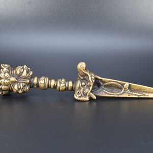 Buddhist Tibetan antique Kila Phurpa Antique Metal Ritual Kila Hand carved Buddhist Ritual , Buddha phurba Buddha vajrakilaya handmade Nepal