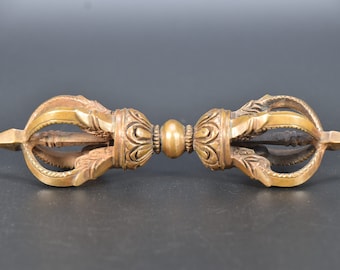 Handmade Unique Dorje Tibetan Exorcism Amulet Vajra Buddhist Vintage Meditation Nepal Traditional Antique Buddhism Dharma Ritual Vajra Dorje