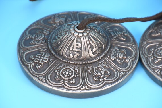 Tingsha Campana Tibetana Ottone 6.8cm - Crotalo Meditazione Guarigione Sonora