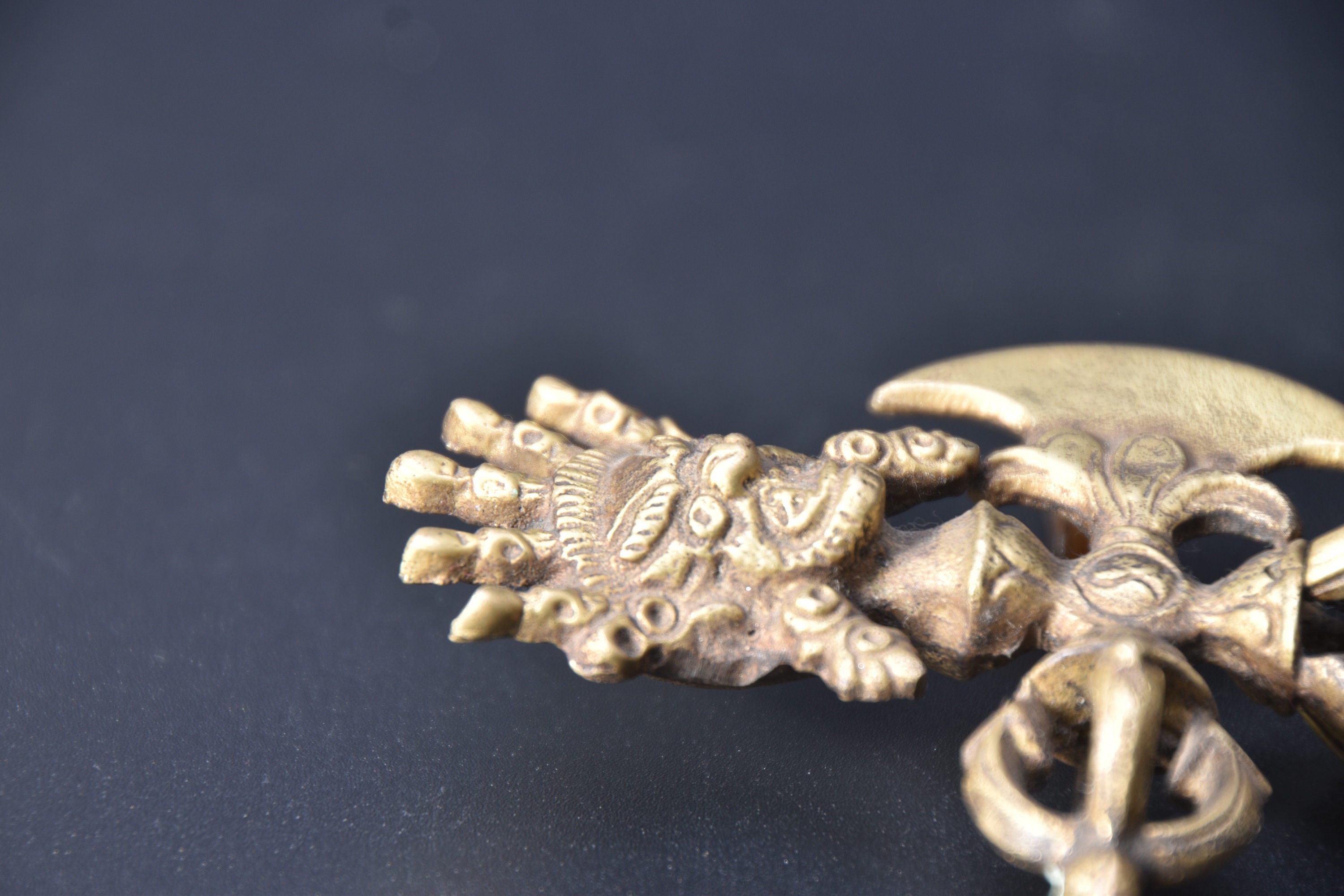 17th Century- Antique Mahakala Axe Phurba/phurpa, Blessing