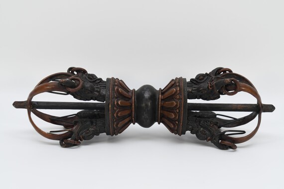 チベット金剛杵、アンティーク 希少 金剛杵 独鈷杵 法具 チベット密教