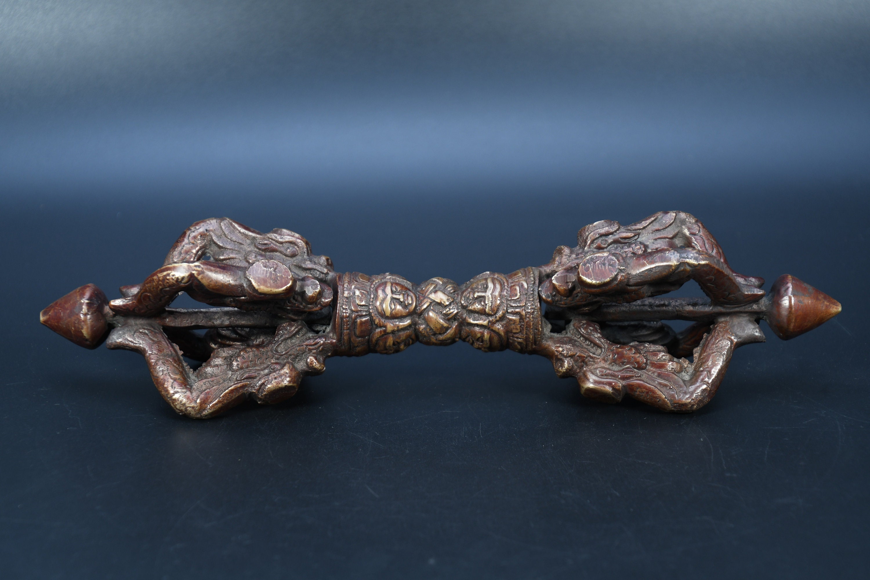 オールドチベット仏教 銅製 金工細工仏陀鈴 Dorje Vajra Bell チベットドルジ チベットの金剛乗仏教 金剛乗ドルジ チベット
