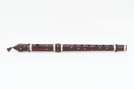 Holzflöte Handgemacht Antike Basuri Musikinstrument Handwerk Kunst Schamane  Buddhistische Kultur Nepal - .de