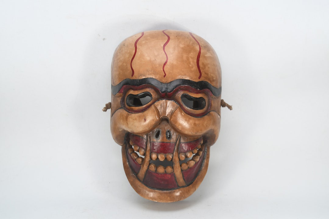 悪魔除け仮面 マスク ネパール ムスタン製 チベット仏教 ポン教
