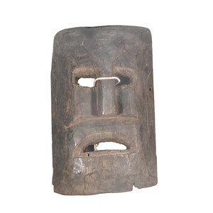 Authentic Vintage Wooden Tibetan Shaman Mask - Handcrafted Wall Hanging Art Piece Folk Mask Wall Hanging Decorative Collection