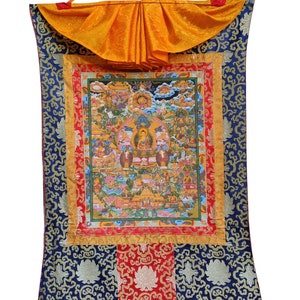 Life Of Buddha Handmade Mandala Hand work Tibetan Thangka Painting Nepal 66x45 cm