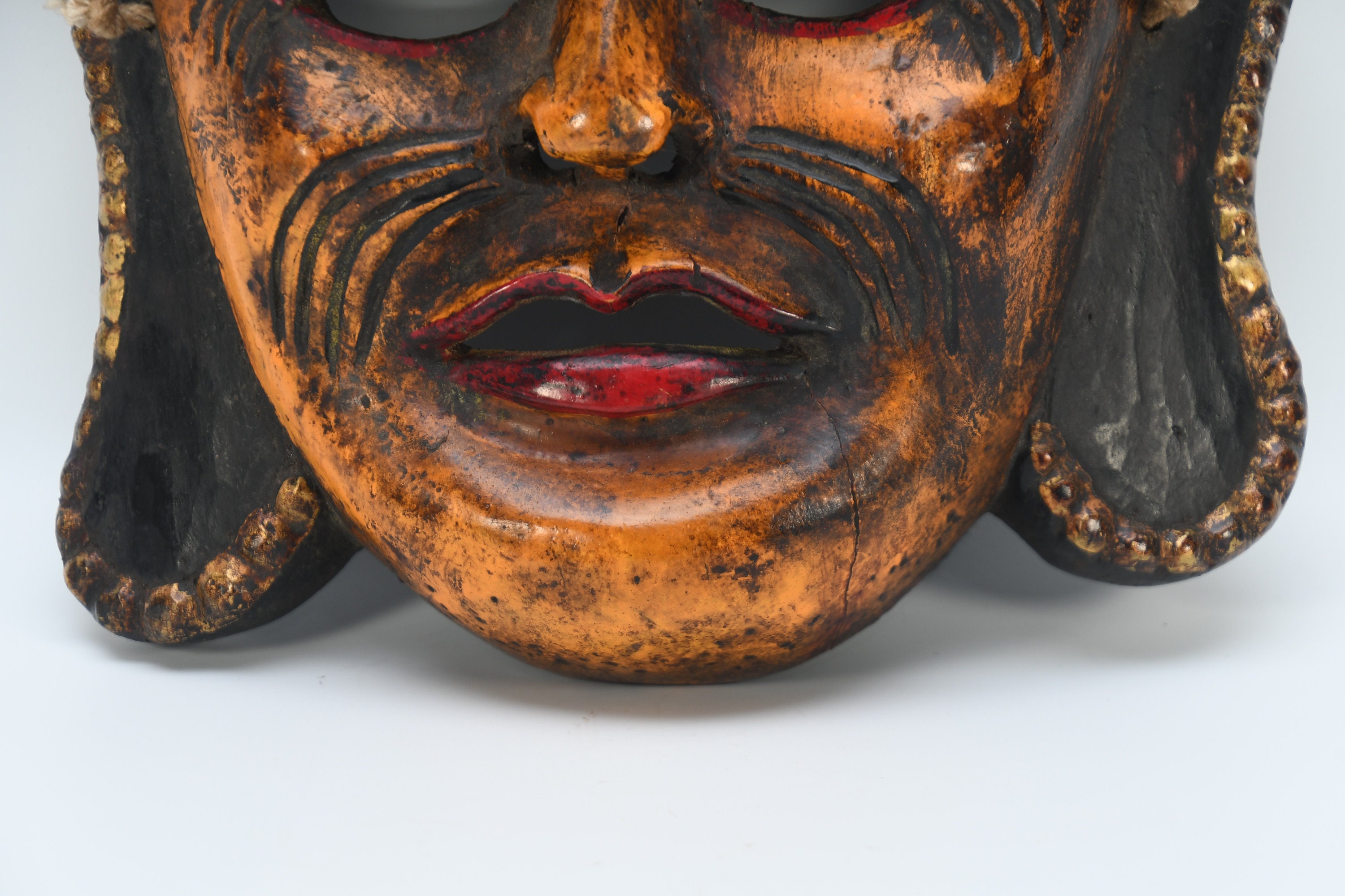 Nepalese Women Tribal Face Mask Mountain Dancing Mask Handmade Etsy