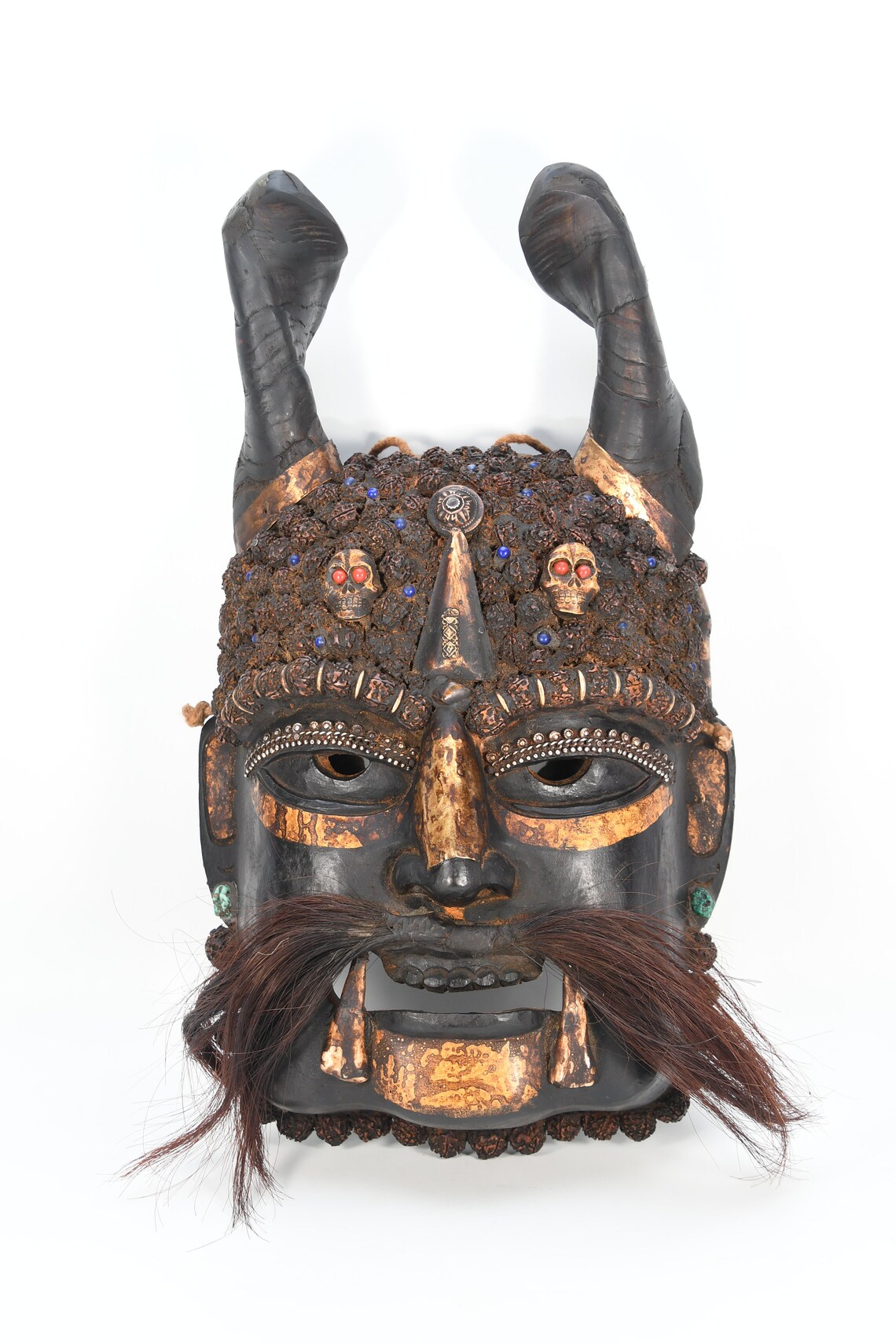 Antigua nepal máscara chamán Cultural Jhakri máscara madera Etsy