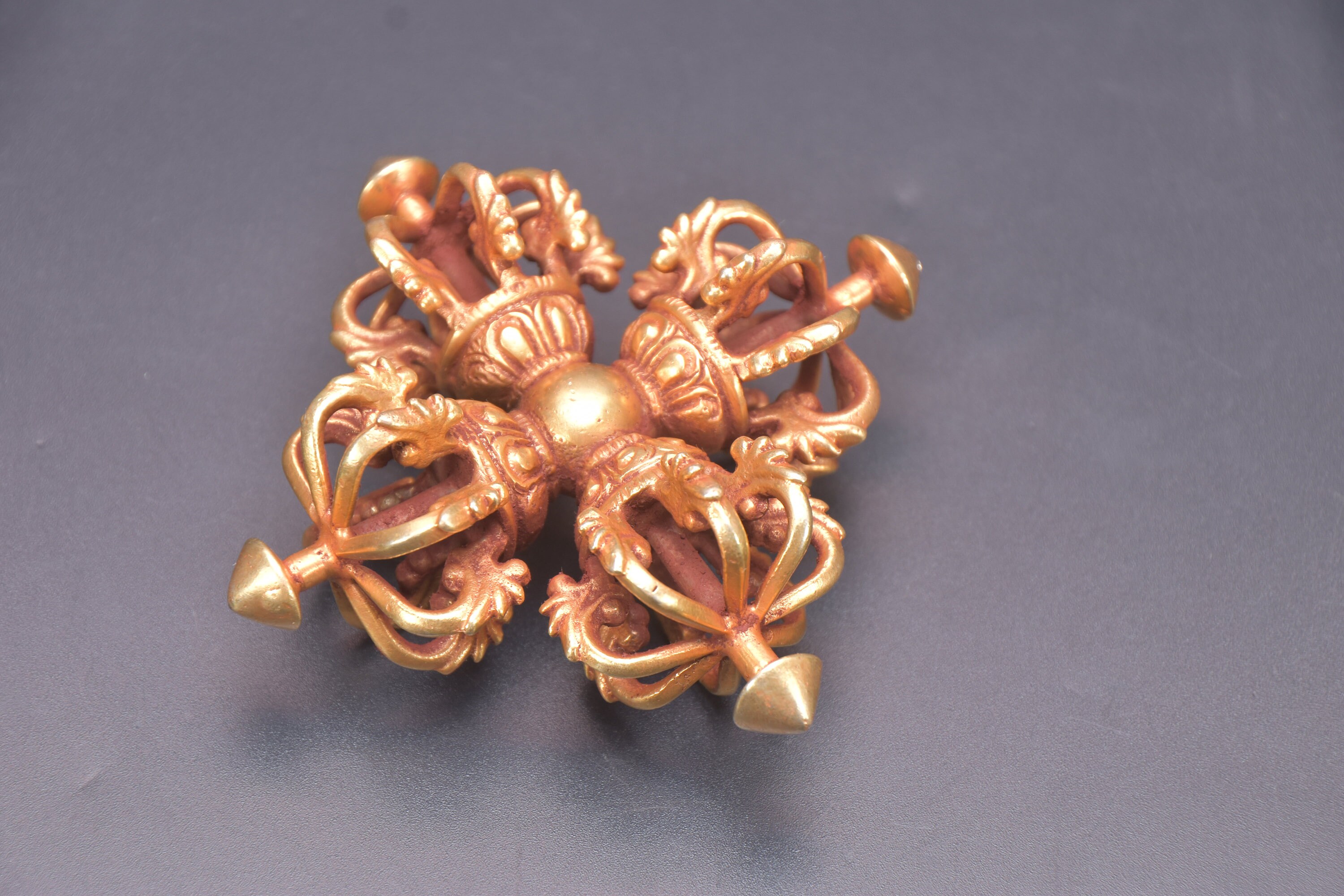 Antiker tibetischer Doppel Dorje Dorji Vajra Vintage seltene Etsy