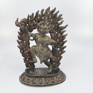 Handmade Tibetan Sculpture Garuda Deity Figurine Ancient Mythological Art Statue Antique Traditional Handicraft Nepal
