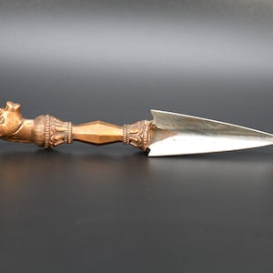 Antique Tibetan Ritual Kila Phurba Vajra Dorje Hand carved Buddhist Ritual , Buddha phurba Tantric Phurba vintage phurba handmade nepal