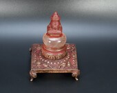 stupa from Nepal Votive Stupa Traditional Brass bronze with Cosmic Buddhas stupa