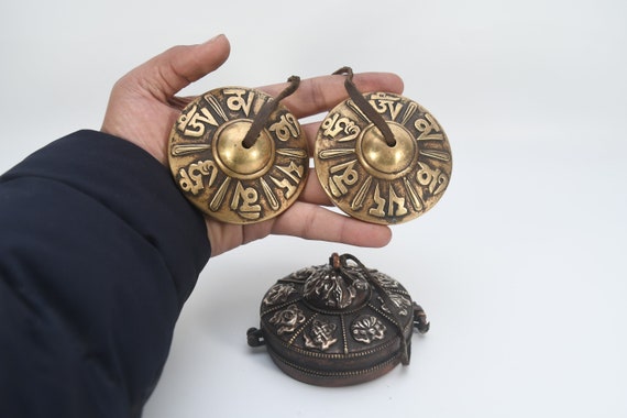 Om Mani Mantra Tingsha Cymbals Om Mani Mantra Tingsha Cymbals