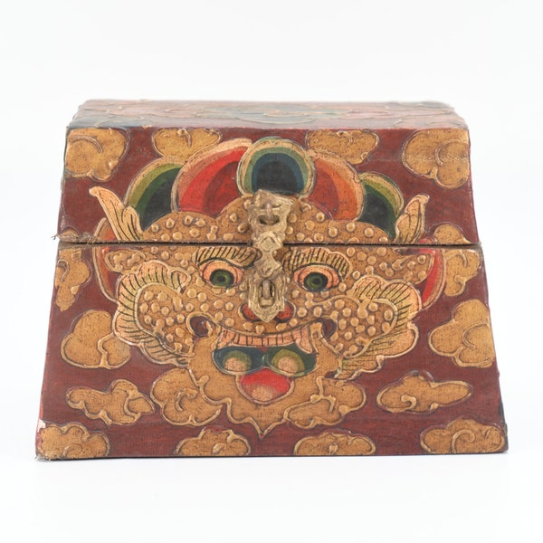 Tibetan Wooden Container Etsy
