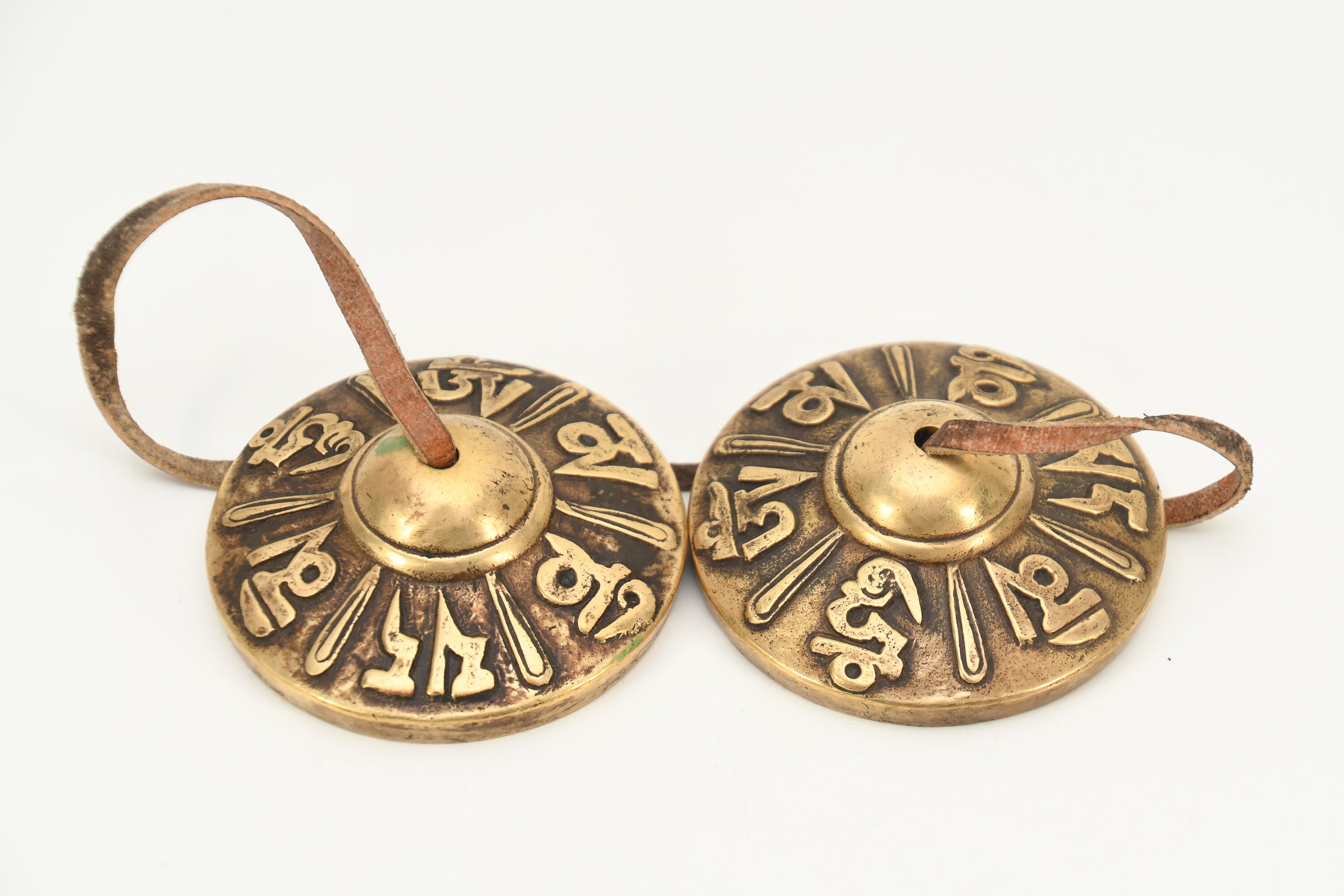 Tingsha Campana Tibetana Ottone 6.8cm - Crotalo Meditazione Guarigione Sonora