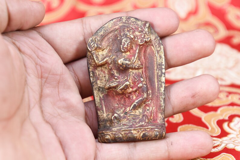 Nepali Vajrayogini brass Buddhist Statue Hand Made brass joinet Statue from Nepal,