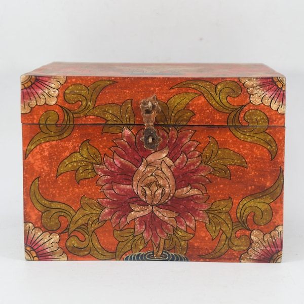 Tibetan Wooden Container Etsy