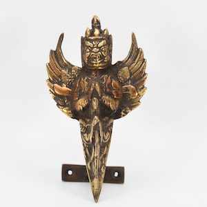 Antike Messing Phurba Garuda Gold Farbe Phurba Handgemacht Phurba Garuda Nepal Vintage Phurba Antique Geschenk, Buddhismus handgemachter Vintage Phurba