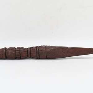 Wood Crafted Antique buddhism phurba rare handmade ethnic tantric bronze Vajrayana buddhism thunderbolt Nepal