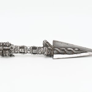 Tibetan Kila Phurba Antique Metal Ritual Kila Hand Carved Handmade Phurba Buddhist , Buddhist Ritual , Buddha phurba handmade nepal