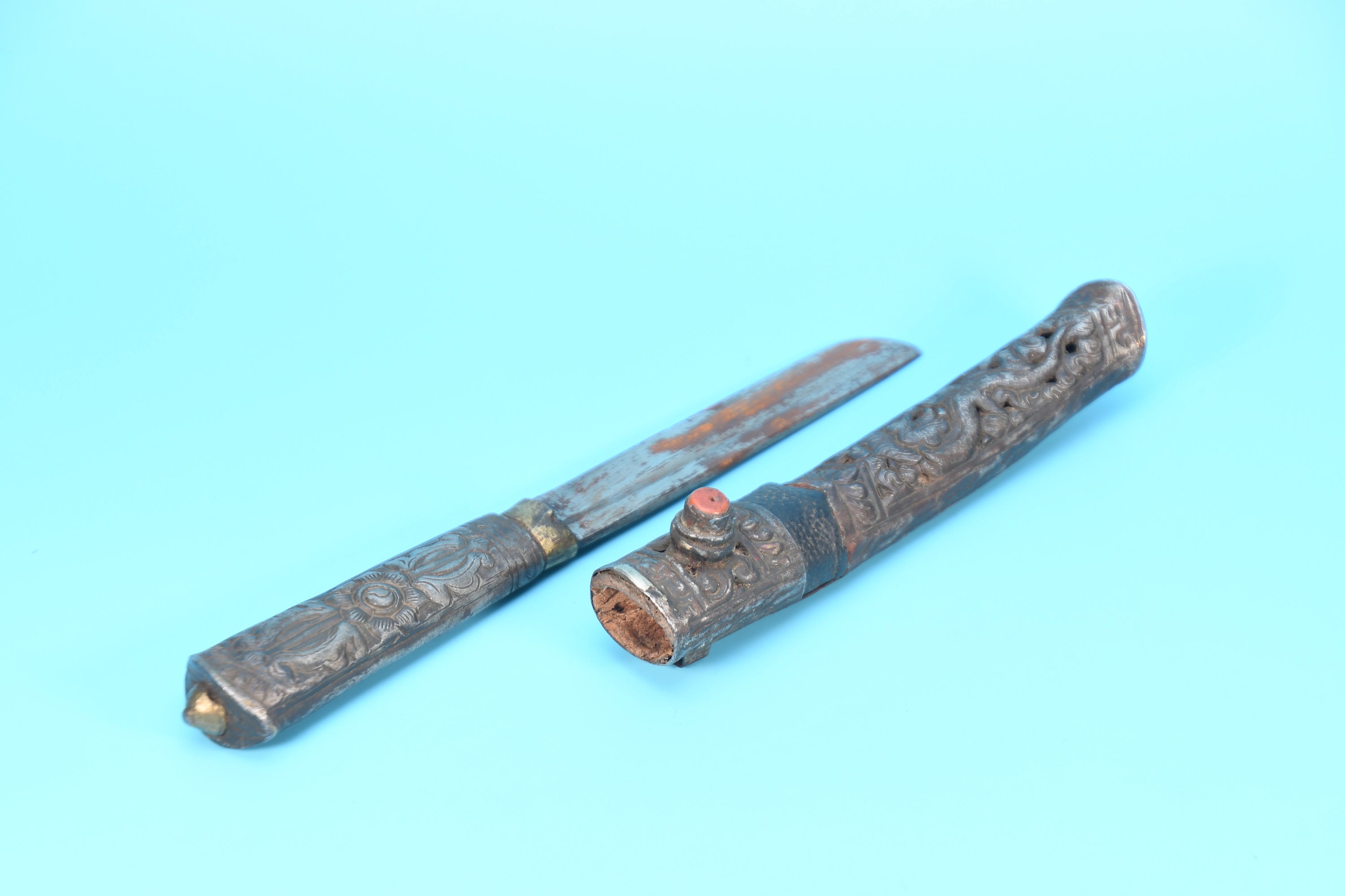 Typical Tibetan knives Fighting Knife Ceremonial Knives Etsy