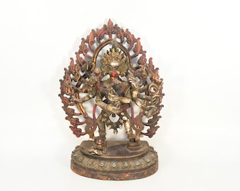 Buddhist Sculpture of Garuda Tibetan Symbol of Divine Power & Protection Brass traditional home Decoration Nepal