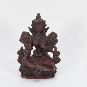 Hand carved Goddess White Tara Statue Buddhism antique brass sculpture Home Decor Blessing Meditation Buddhist Deity Peace Tibetan Nepal