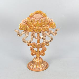 Parapluie bouddhiste tibétain vintage (Chatta) - Symbole de bon augure antique - Art de collection traditionnel