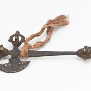 Tibetan vintage Khatanga Antique Tantrik Kartika Khatanga Tibetan Buddhism Ritual Phurba Khatvanga vintage Khatanga Buddhism handmade Nepal