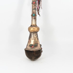 Brass Traditional Tibetan Handcarved Lamas Trumpet Musical Instrument rkang-gling instrument image 4