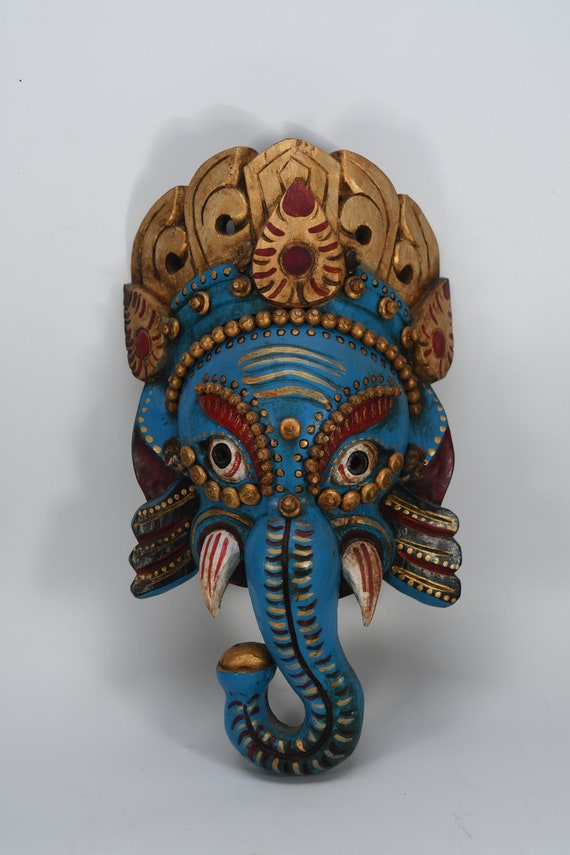 Lord Ganesh Wooden Mask Elephant Head Hindu Ganesha Handmade Wall Hanging  Vintage Mask Antique Ganapati Home Decorative Himalayan Folk Nepal - Etsy  Norway
