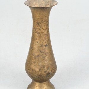 Handgefertigte Metallvase Aus Messing – Kleine Runde Blumenvase, Einzigartiges Design, Perfekt Als Geschenk