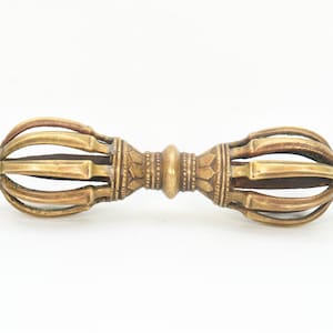 Bronze Crafted Tibetan Handmade Dorje Vajra Thunderbolt Vajra Home Decor Buddhism Vajrayana Nepal