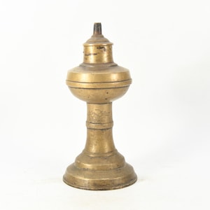 Very Rare Old Thunderbolt Brass Oil Lamp Handmade Tibetan Fire Lamp Ancient Collectives Nepal