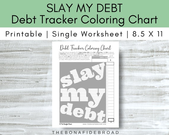 Free Printable Debt Free Charts