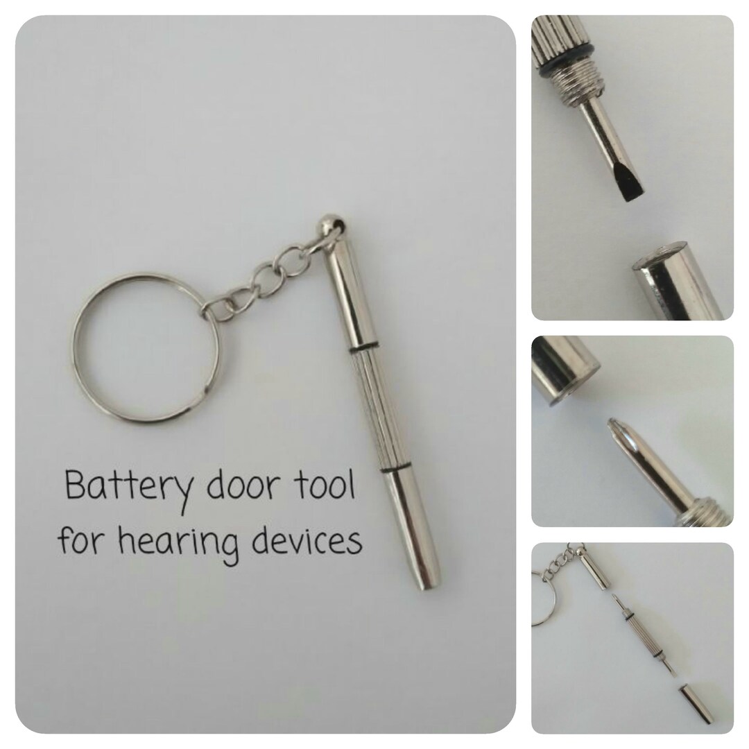 Battery Door Tool Mini Key Ring for Hearing Devices Cochlear Baha