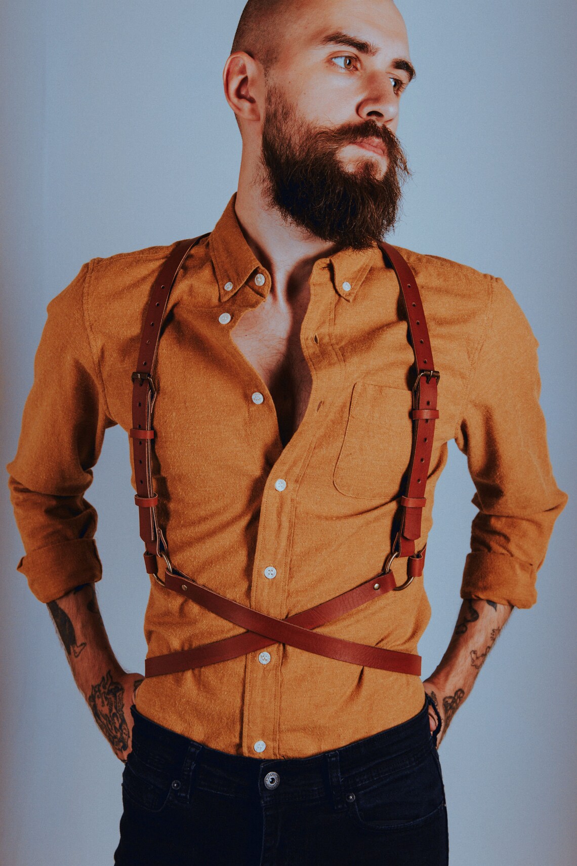 Body Harness Men Chest Harness Waist Harness Men's Etsy