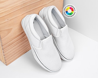 Zapatos sin cordones personalizados: tu diseño, zapatillas personalizadas